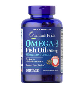 Omega-3 Fish Oil 1200мг (360 mg Active Omega-3) 100 капсул