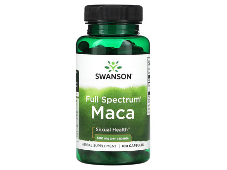 Maca Full Spectrum 500мг Swanson (100 капсул)