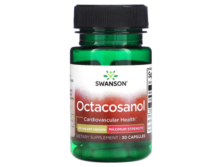 Octacosanol 20мг Swanson (30 капсул)