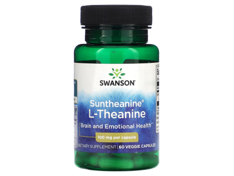 Suntheanine L-Theanine 100мг Swanson (60 вег капсул)