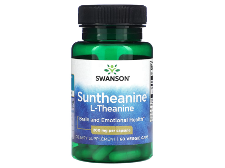 Suntheanine L-Theanine 200мг Swanson (60 вег капсул)