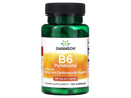 Vitamin B6 100мг Swanson (100 капсул)