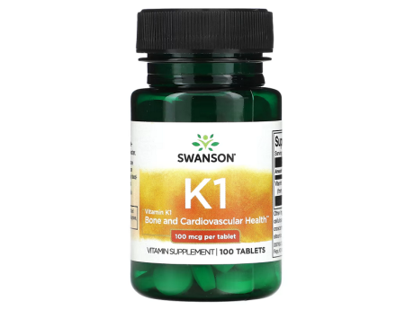 Vitamin K1 100мкг Swanson (100 таблеток)