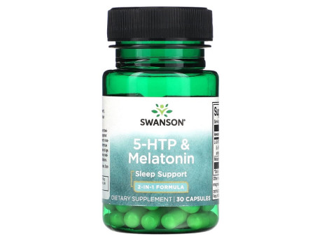 5-HTP & Melatonin Swanson (30 вег капсул)