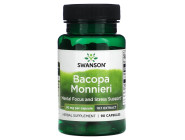 Bacopa Monnieri - 10:1 Extract 50мг Swanson (90 капсул)