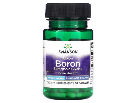 Boron Albion Glycine 6мг Swanson (60 капсул)