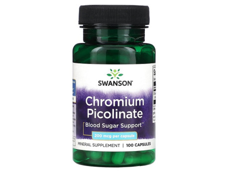 Chromium Picolinate 200мкг Swanson (100 капсул)