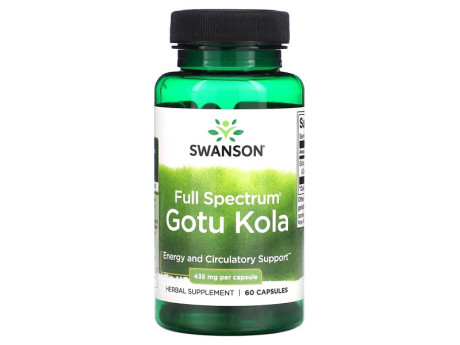 Gotu Kola Full Spectrum 435мг Swanson (60 капсул)