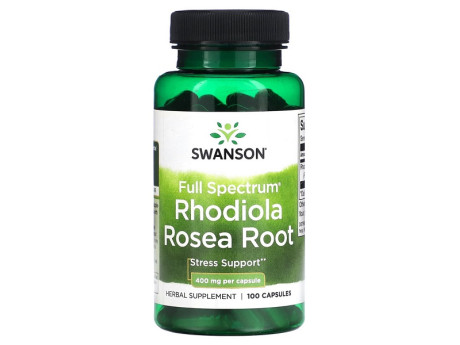 Rhodiola Rosea Root Full Spectrum 400мг Swanson (100 капсул)