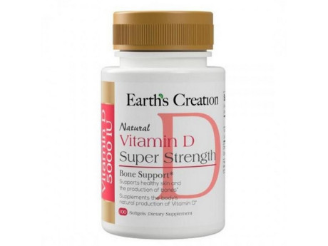 Vitamin D 2000 IU Earth‘s Creation (100 капсул)