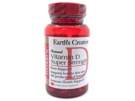 Vitamin D 10000 IU Earth‘s Creation (100 капсул)