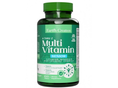 Multivitamin (A thru Z) For Senior Earth‘s Creation (100 таблеток)