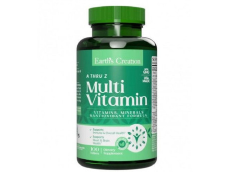 Multivitamin (A thru Z) Earth‘s Creation (100 таблеток)