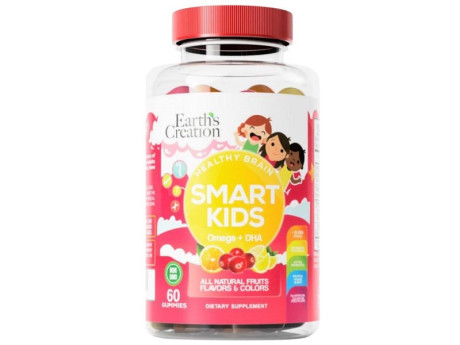 Smart Kids Omega 3 + DHA Earth‘s Creation (60 таблеток)