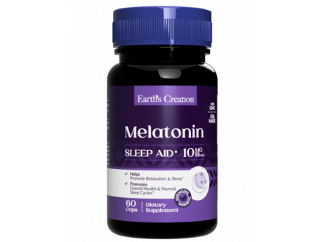 Melatonin 10мг Earth‘s Creation (60 капсул)
