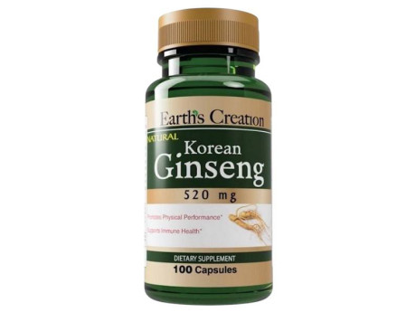 Korean Ginseng 520мг Earth‘s Creation (100 капсул)