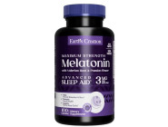 Melatonin 3мг + Valerian Root & Passion Flower Earth‘s Creation (100 капсул)