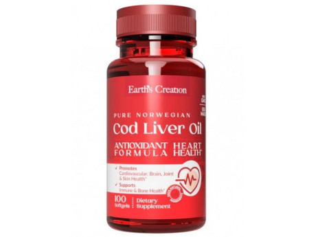 Cod Liver Oil Earth‘s Creation (100 капсул)