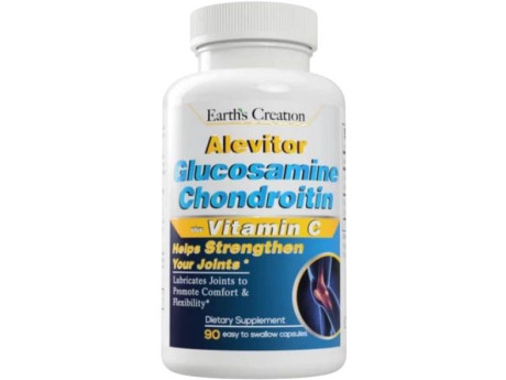 Alevitor Glucosamine Chondroitin (1500/1200мг) + Vit C Fat Burner Earth‘s Creation (90 капсул)