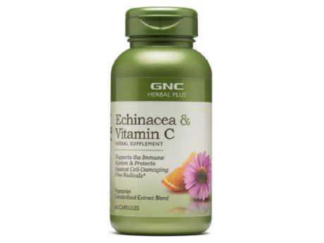 Echinacea & vitamin C GNC (60 капсул)