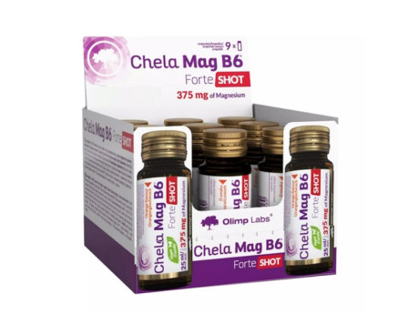 Chela Mag B6 Forte Vegan shot Olimp (9шт по 25мл)