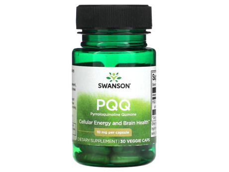 PQQ Pyrroloquinoline Quinone 10мг Swanson (30 вег капсул)