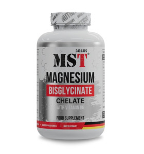 Magnesium Bisglycinate Chelate + Vitamin B6 MST (240 капсул)