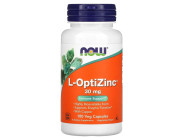 L-OptiZinc 30мг Now Foods (100 вег капсул)
