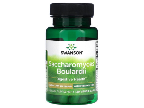 Saccharomyces Boulardii with Prebiotic MOS Swanson (30 капсул)