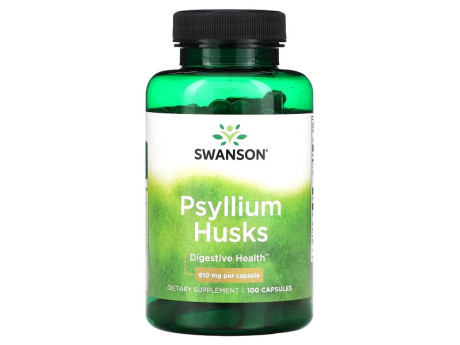 Psyllium Husks 610мг Swanson (100 капсул)