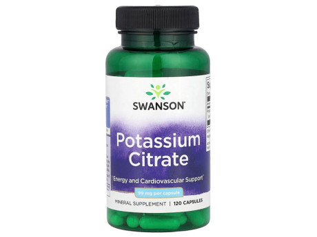 Potassium Citrate 99мг Swanson (120 капсул)