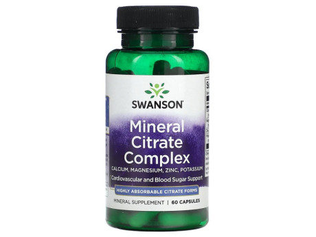 Mineral Citrate Complex Swanson (60 капсул)