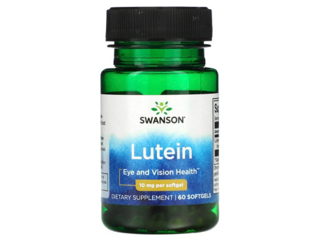 Lutein 10мг Swanson (60 капсул)