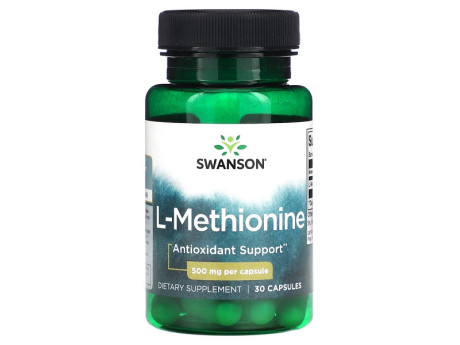 L-Methionine 500мг Swanson (30 капсул)
