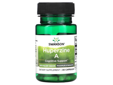 Huperine A 200мкг Swanson (30 капсул)