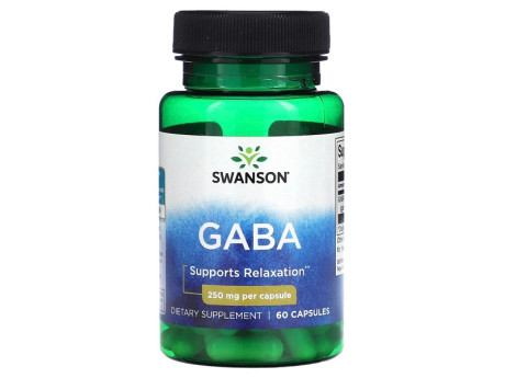 GABA 250мг Swanson (60 капсул)