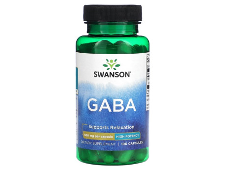 GABA - High Potency 500мг Swanson (100 капсул)