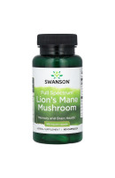 Full Spectrum Lion's Mane Mushroom 500мг Swanson (60 капсул)