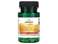 Folate 5-Methyltetrahydrofolic Acid 800мкг Swanson (30 вег капсул)