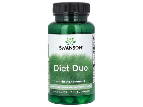 Diet Duo - Chitosan and White Kidney Bean Swanson (60 капсул)