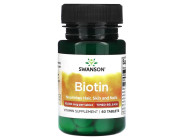Biotin 10,000мкг Time-Release Swanson (60 таблеток)