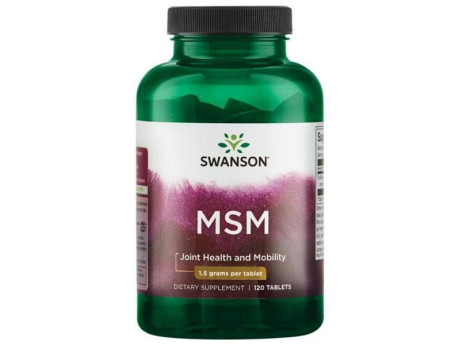 MSM 1500мг Swanson (120 таблеток)