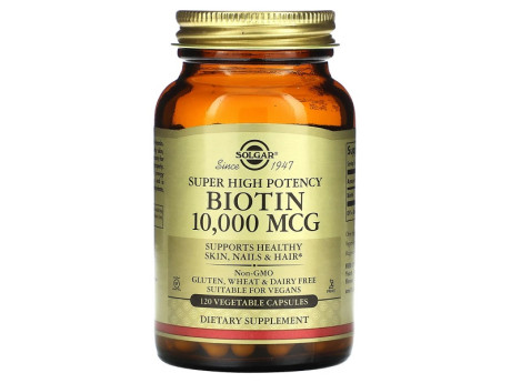 Biotin 10000мкг Solgar (120 капсул)