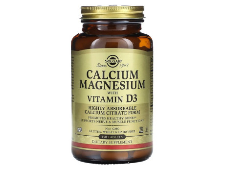 Calcium Magnesium D3 Solgar (150 таблеток)