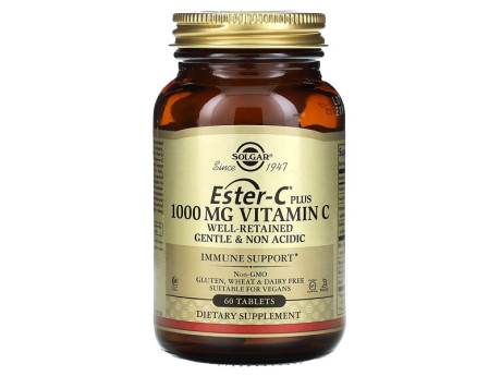 Ester-C Plus Vitamin C 1,000мг Solgar (60 таблеток)