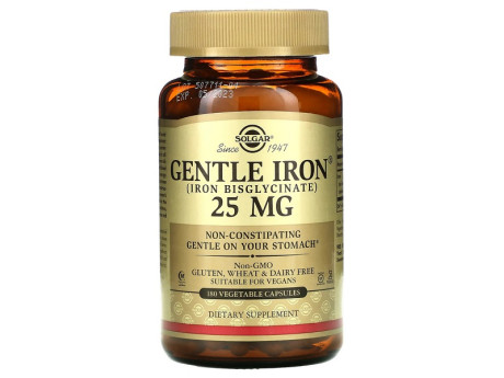 Gentle Iron 25мг Solgar (180 капсул)