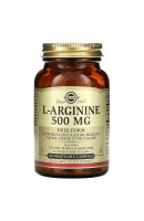L-Arginine 500мг Solgar (100 вег капсул)
