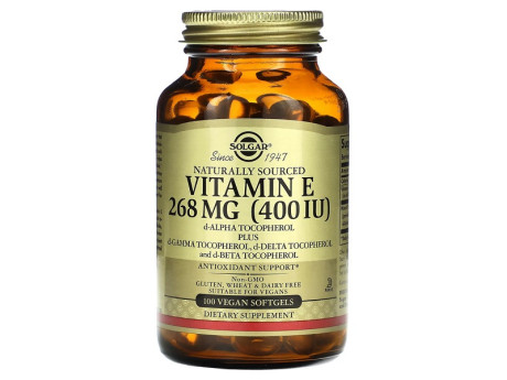 Vitamin E 400 IU Solgar (100 вег капсул)