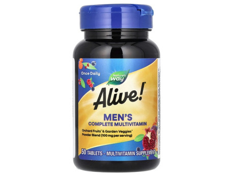 Alive! Men's Energy Complete Multivitamin Nature's Way (50 таблеток)