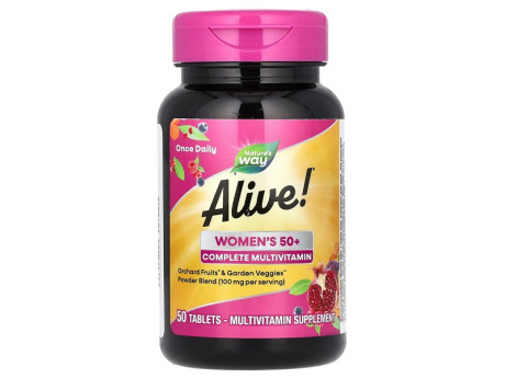 Alive! Women's 50+ Complete Multivitamin Nature's Way (50 таблеток)
